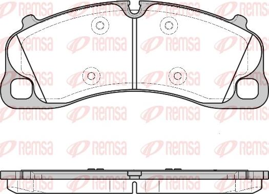 Remsa 1597.00 - Kit pastiglie freno, Freno a disco autozon.pro