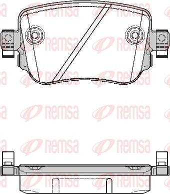 Remsa 1549.08 - Kit pastiglie freno, Freno a disco autozon.pro