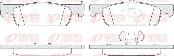 Remsa 1540.00 - Kit pastiglie freno, Freno a disco autozon.pro