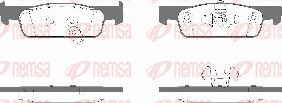 Remsa 1540.02 - Kit pastiglie freno, Freno a disco autozon.pro