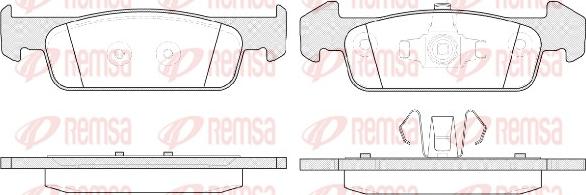 Remsa 1540.10 - Kit pastiglie freno, Freno a disco autozon.pro