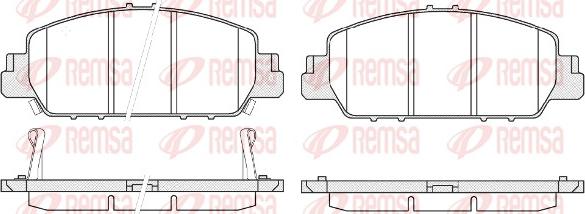 Remsa 1548.02 - Kit pastiglie freno, Freno a disco autozon.pro