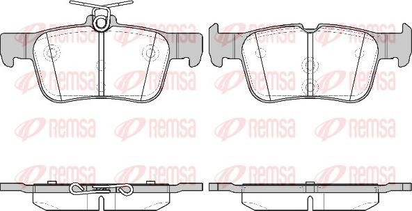 Remsa 1551.42 - Kit pastiglie freno, Freno a disco autozon.pro