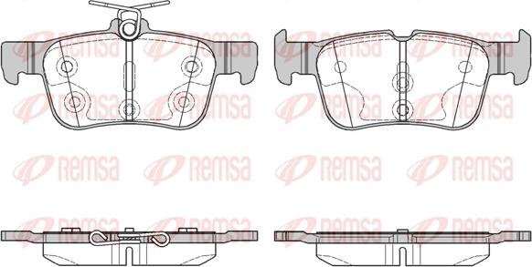 Remsa 1551.00 - Kit pastiglie freno, Freno a disco autozon.pro