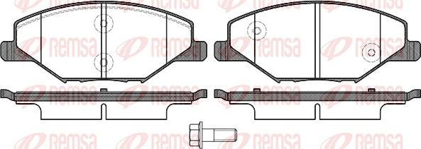 Remsa 1553.00 - Kit pastiglie freno, Freno a disco autozon.pro