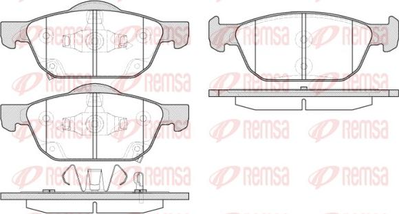 Remsa 1552.02 - Kit pastiglie freno, Freno a disco autozon.pro