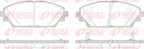 Remsa 1569.02 - Kit pastiglie freno, Freno a disco autozon.pro