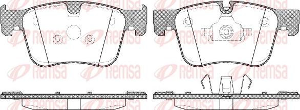 Remsa 1560.00 - Kit pastiglie freno, Freno a disco autozon.pro