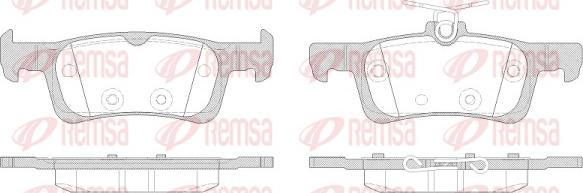 Remsa 1563.00 - Kit pastiglie freno, Freno a disco autozon.pro