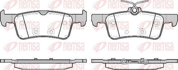 Remsa 1563.20 - Kit pastiglie freno, Freno a disco autozon.pro