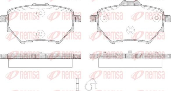 Remsa 1562.00 - Kit pastiglie freno, Freno a disco autozon.pro