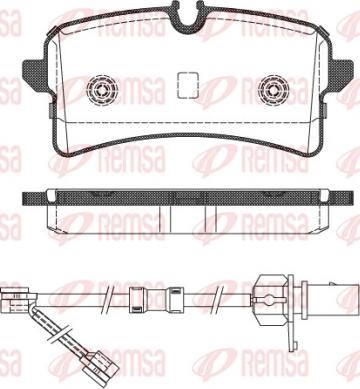 Remsa 1505.02 - Kit pastiglie freno, Freno a disco autozon.pro