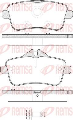 Remsa 1503.00 - Kit pastiglie freno, Freno a disco autozon.pro