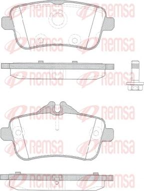 Remsa 1503.10 - Kit pastiglie freno, Freno a disco autozon.pro