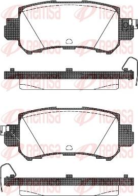 Remsa 1507.00 - Kit pastiglie freno, Freno a disco autozon.pro