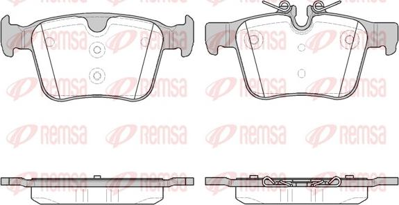 Remsa 1516.40 - Kit pastiglie freno, Freno a disco autozon.pro