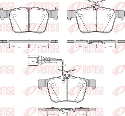 Remsa 1516.11 - Kit pastiglie freno, Freno a disco autozon.pro