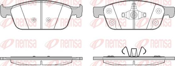 Remsa 1510.50 - Kit pastiglie freno, Freno a disco autozon.pro