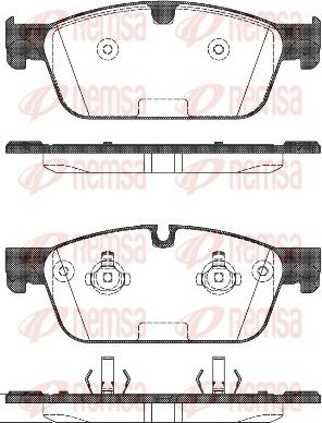 Remsa 1511.00 - Kit pastiglie freno, Freno a disco autozon.pro