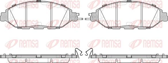 Remsa 1518.15 - Kit pastiglie freno, Freno a disco autozon.pro