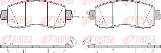 Remsa 1517.04 - Kit pastiglie freno, Freno a disco autozon.pro