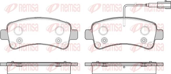 Remsa 1588.02 - Kit pastiglie freno, Freno a disco autozon.pro