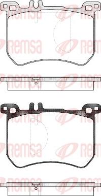 Remsa 1533.00 - Kit pastiglie freno, Freno a disco autozon.pro