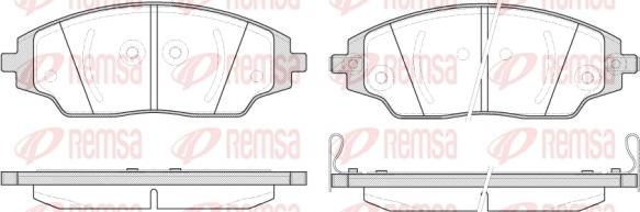 Remsa 1537.02 - Kit pastiglie freno, Freno a disco autozon.pro