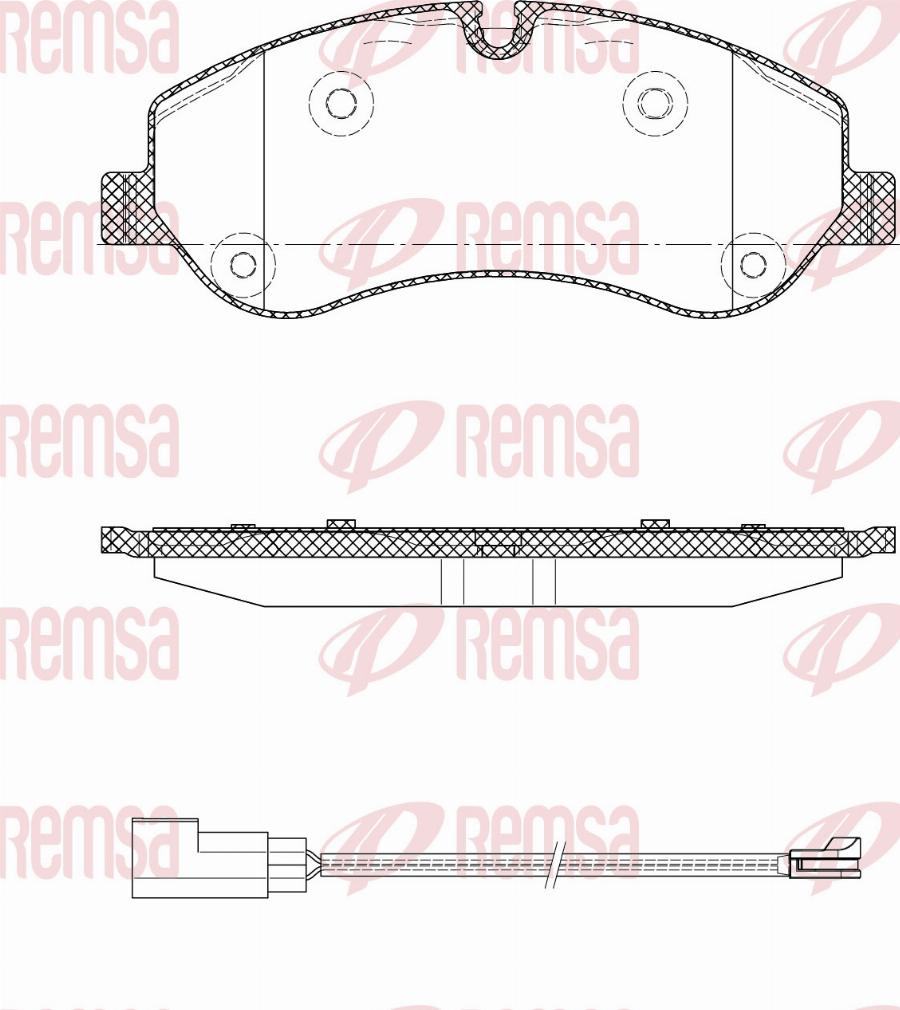 Remsa 1520.01 - Kit pastiglie freno, Freno a disco autozon.pro