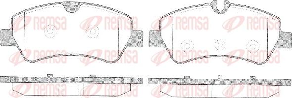 Remsa 1521.00 - Kit pastiglie freno, Freno a disco autozon.pro