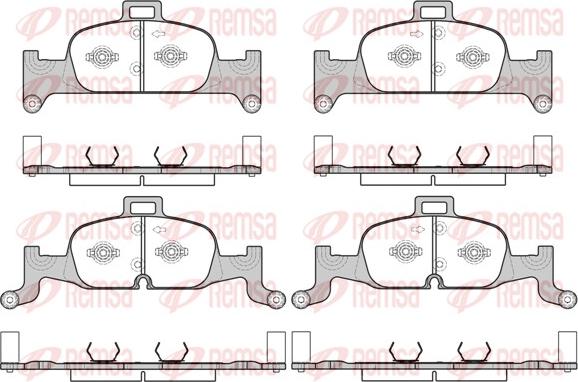 Remsa 1691.00 - Kit pastiglie freno, Freno a disco autozon.pro