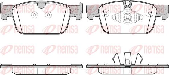 Remsa 1692.10 - Kit pastiglie freno, Freno a disco autozon.pro