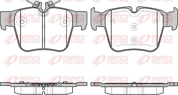 Remsa 1697.00 - Kit pastiglie freno, Freno a disco autozon.pro