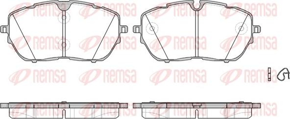 Remsa 1654.00 - Kit pastiglie freno, Freno a disco autozon.pro