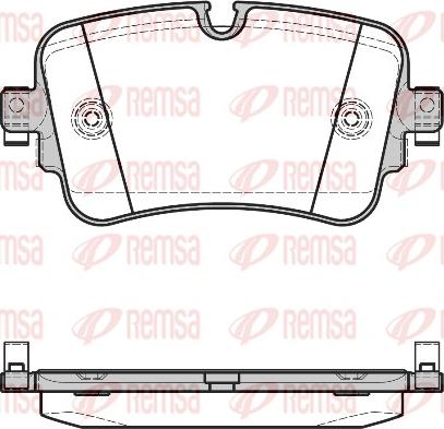 Remsa 1668.08 - Kit pastiglie freno, Freno a disco autozon.pro