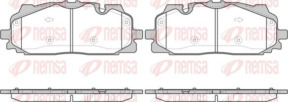 Remsa 1667.00 - Kit pastiglie freno, Freno a disco autozon.pro