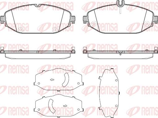 Remsa 1618.00 - Kit pastiglie freno, Freno a disco autozon.pro