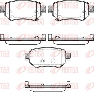 Remsa 1682.02 - Kit pastiglie freno, Freno a disco autozon.pro