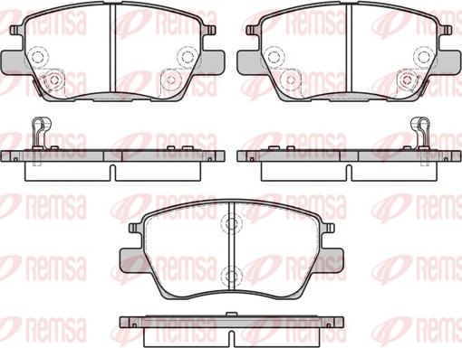 Remsa 1630.12 - Kit pastiglie freno, Freno a disco autozon.pro