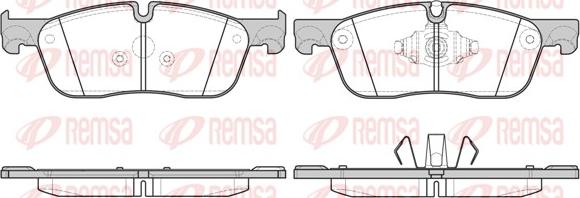 Remsa 1633.10 - Kit pastiglie freno, Freno a disco autozon.pro