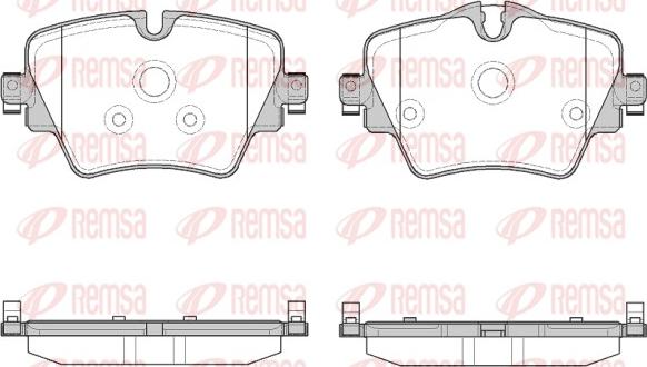 Remsa 1625.08 - Kit pastiglie freno, Freno a disco autozon.pro