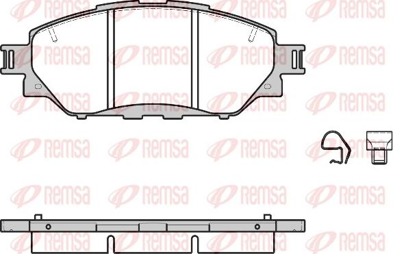 Remsa 1671.04 - Kit pastiglie freno, Freno a disco autozon.pro