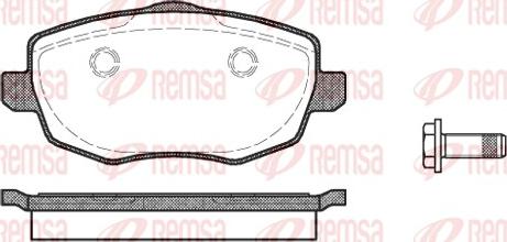 Remsa 1099.00 - Kit pastiglie freno, Freno a disco autozon.pro