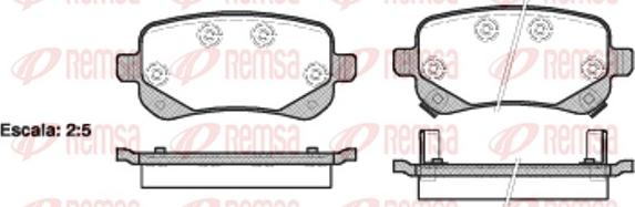 Remsa 1095.02 - Kit pastiglie freno, Freno a disco autozon.pro