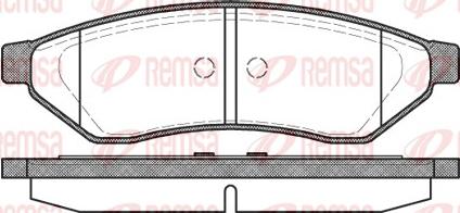 Remsa 1049.00 - Kit pastiglie freno, Freno a disco autozon.pro