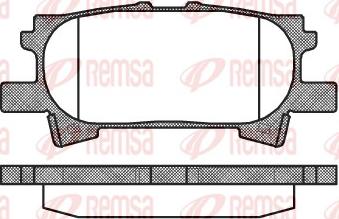 Remsa 1040.00 - Kit pastiglie freno, Freno a disco autozon.pro