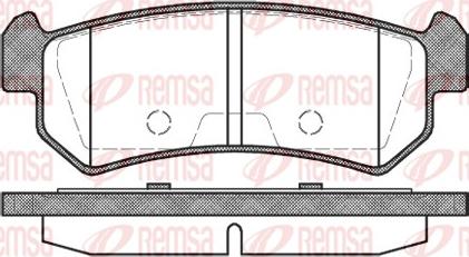 Remsa 1048.00 - Kit pastiglie freno, Freno a disco autozon.pro