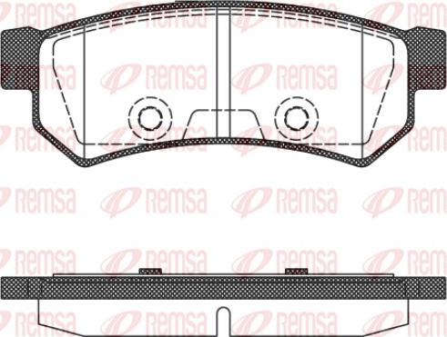 Remsa 1048.10 - Kit pastiglie freno, Freno a disco autozon.pro