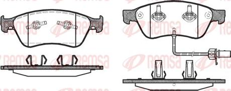 Remsa 1056.02 - Kit pastiglie freno, Freno a disco autozon.pro