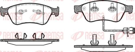 Remsa 1056.12 - Kit pastiglie freno, Freno a disco autozon.pro